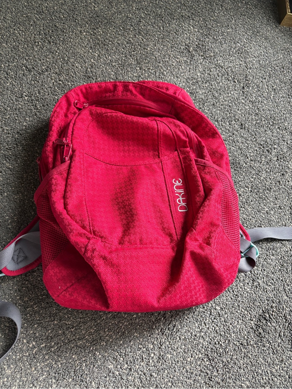 Dakine Red Houndstooth laptop backpack